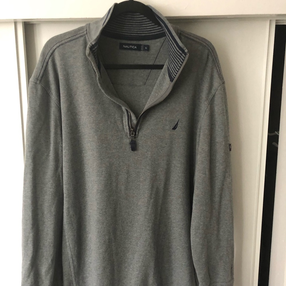 Nautica-1/4 zip pullover sailing sweater men’s XL